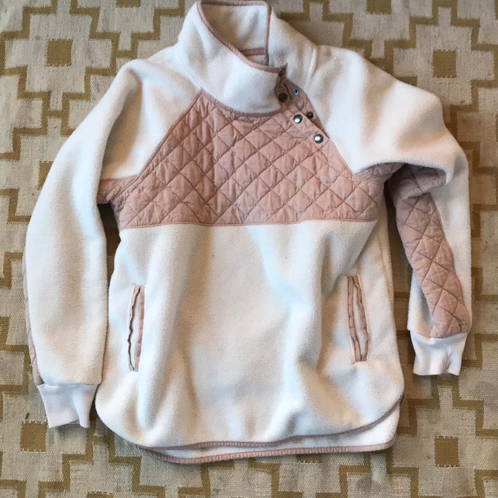 Abercrombie asymmetrical quarter snap fleece